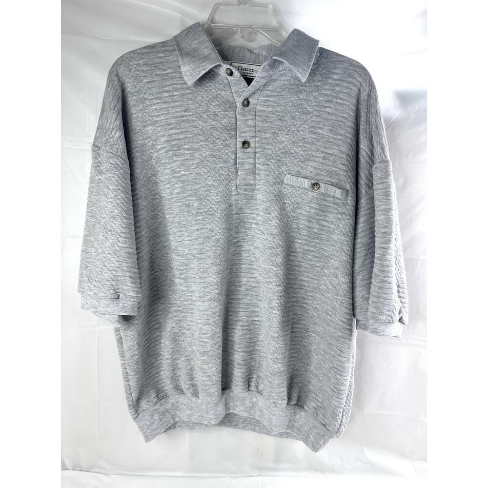 Classics By Palmland Vintage Golf Polo Banded Bottom Grandpa XL Preppy